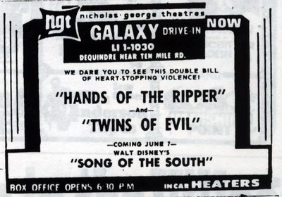 Galaxy Drive-In Theatre - News Ad